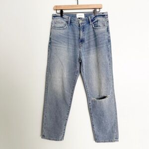 Current/Elliot The Vintage Cropped Slim Boyfriend Jeans in 2 Year Destroy Rigid
